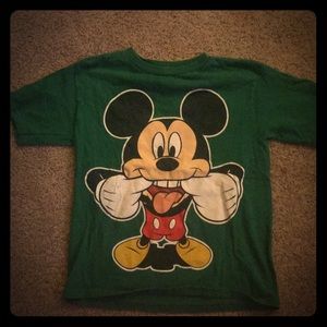 Boys Mickey Shirt. A lil wear on the shirt.